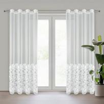 Eurofirany užuolaida Jasmin, 140x250 cm, balta