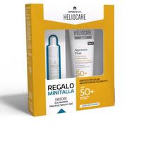 Apsaugos nuo saulės rinkinys Heliocare 360° Anti-Aging SPF50+ Age Active Fluid + serumas brandžiai odai