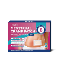 WILD+ Period Pain Relief Patches Menstruacinių spazmų pleistras