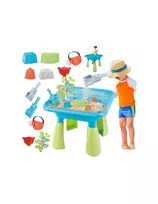 WOOPIE 2in1 vandens staliukas + smėlio dėžė su priedais (14 dalių)