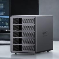 Orico dėklas Orico Thunderbolt 3 5 diskų 2,5"/3,5" SATA HDD/SSD matricos dėklas - grey | 6942227137531 | 6942227137531