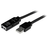 Kabel USB StarTech USB-A - USB-A 25 m Black (USB2AAEXT25M) | USB2AAEXT25M | 0065030855402