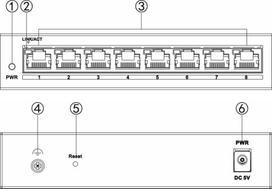 SWITCH   DS-3E1508-EI(V2) 8-PORTOWY Hikvision | DS-3E1508-EIV2 | 6942160450049