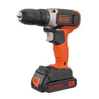 Black+Decker Akku-Bohrschrauber BCD001C1, 18Volt (orange/Black, Li-Ionen Akku 1,5Ah) | BCD001C1 | 5035048695104