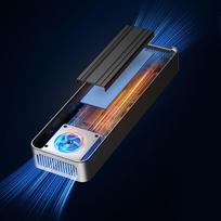 M.2 NVME USB-C 3.2 20Gbps kietojo disko dėklas - silver | 6942227137876 | 6942227137876