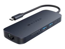 HUB USB HyperDrive Koncentrator HyperDrive Next 8-Port USB-C Hub HDMI/4K60Hz/SD/RJ45/PD 3.1 140W pass-through | HD4004GL | 6941921149062