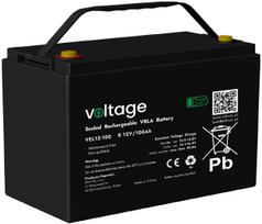 Akumulator AGM Voltage Long Life 12V 100Ah VEL12-100 (Żywotność 15 lat) | VEL12-100 | 5908231259240