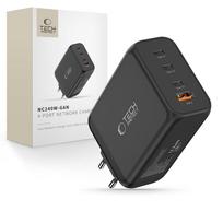 TECH-PROTECT NC240W-GAN 4-PORT TINKLO ĮKROVIKLIS PD 240W / QC3.0 Black | 5906302352364 | 5906302352364