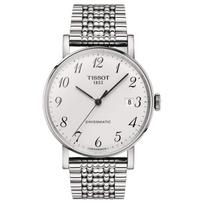 TISSOT Meishi kolekcijos Mechaninis judėjimas Vyriški laikrodžiai Laikrodis 40mm Baltas ciferblatas Nerūdijančio plieno korpusas T109.407.11.032.00 White Dial Silver Strap