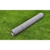 Vielinis tinklas viščiukams sidabrinis 25x1m plienas
