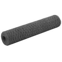 Vielos tinklas su PVC danga pilkas 25x075m
