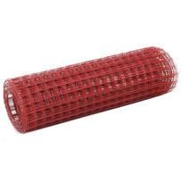 Vielos tinklas su PVC danga raudonas 10x05m
