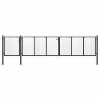 Sodo vartai antracito spalvos 500x75cm plienas