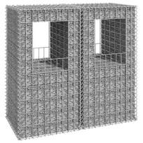 Gabionų krepšių kolonos 2vnt 50x50x100cm geležis