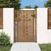 Sodo vartai 100x125 cm Corten plienas kvadratinis dizainas