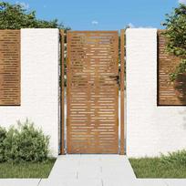 Sodo vartai 100x175 cm Corten plienas kvadratinis dizainas
