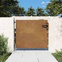 Sodo vartai 85x75 cm Corten plienas