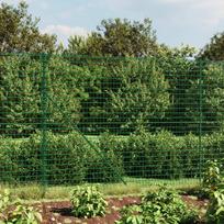 Tinklinė vielinė tvora su flanšais žalios spalvos 18x10m