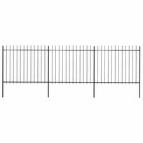 Sodo tvora su iešmeliais plienas 537x150cm juoda