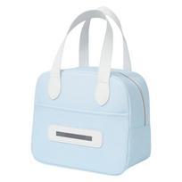 Simple Lunch Box Portable Lunch Bag Lovely Insulated Bag Coolers Bag Thermal Bag Lunch Case for Work Picnic S mėlyna