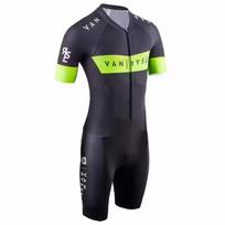 VANRYSEL Vyriškas triatlono kostiumas Drive Tri Aero Speedsuit Sportinis važiavimas dviračiu Bėgimas Plaukimas Pasaulio kombinezonas Skinsuit Skriemulio drabužiai S
