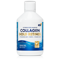 Swedish Nutra - Gold Retinol, 12 500 mg skystas jūrinis kolagenas su retinoliu ir vitaminais, 500 ml