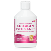 Swedish Nutra - Collagen Pregnancy, skystas kolagenas nėštumui su folio rūgštimi, vitaminais ir mineralais, 500 ml