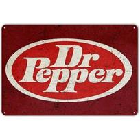 Dr Pepper Retro Logotipas Sienos Menas Skardos Ženklas Retro Gėrimų Dekoras Metalinis Nostalgiškas 20x30cm（7.8x11.8inch）