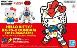 SD Gundam EX Standard Hello Gundam Plastic Model Kit Kitty/RX-78-2 Pre-colored balta