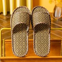 Unisex Storo Padu Rotango Šiaudų Lino Šlepetės Visais Metų Laikais 40-41 (suitable for 39-40)