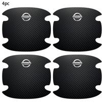 4 vnt. Automobilio durų rankenėlių įbrėžimų apsauginė lipdukas Nissan Juke Leaf Micra Qashqai Altima Maxima Murano Patrol Rogue Sentra Teana 4pcs