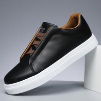 Prabangūs vyriški odiniai sportbačiai kaubojiški batai madingi klasikiniai laisvalaikio batai „Trend Vyriški“ batai „Zapatillas De Hombre“ 39 juoda