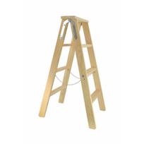 AW22908IP AWTOOLS medinės dvipusės kopėčios-taburetė 2x9 / 150 kg