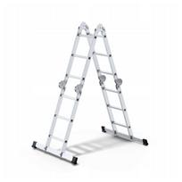 AW23032IP AWTOOLS aliumininės daugiafunkcės lankstomos kopėčios 4x3 su platforma / 150 kg