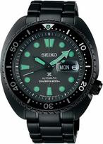 SEIKO PROSPEX Mechanical Automatic Watch The Black Series Night Vision Turtle 200m Sapphire Glass SRPK43 Made in Japan Black Overseas Model [SEIKO] juoda