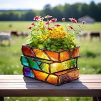 Kaminu sudėtos knygos, Gėlių vazonai, Namų dekoracijos ir ornamentai 4 layer