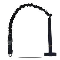 Šautuvo diržas RAGNAROK THOR Single-Point Shoulder Sling with Plate Carrier Attachment Black, HK Snap Hook