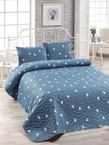 Lovatiesė Mijolnir Single Bedspread Set, mėlyna sp./balta sp., 160 cm x 220 cm