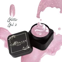Glitter Gel 2 - gelis nagų priauginimui - 13ml