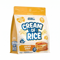 Cream of Rice – lengvai virškinamas ryžių kremas energijai | Applied Nutrition (1000g) - golden-syrup