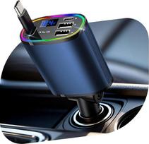 "4-in-1" cigarečių žiebtuvėlio USB C automobilinis įkroviklis, 24/12V USB adapteris automobiliui, ištraukiamas USB C automobilinis įkroviklis, 78W automobilinis įkroviklis, greitasis automobilinis mobiliojo telefono įkroviklis, "iOS" / "Android" automobil