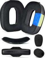 "A40 TR Mod Kit" - su "Astro Gaming A40 TR" ausinėmis suderinami pakaitiniai ausų kilimėliai ir galvos juosta, didelio tankio, itin stori (juodi, šilkinio aušinimo)