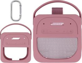 "Aenllosi" silikoninis apsauginis dėklas, skirtas "Bose New SoundLink Micro" (2 kartos) nešiojamajai "Bluetooth" kolonėlei Kelioninis dėklas, tik dėklas - kolonėlė neįtraukta - rožinis