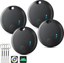 "Air Tracker Android", "Smart Tag Double System Key Finder" raktų ieškiklis, suderinamas su "iOS/Google Find Hub", "Bluetooth" raktų sekimo įrenginys "Smart Tracker", skirtas raktams, bagažui, lagaminui (4 pakuotė)