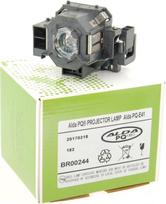 "Alda PQ Premium" projektoriaus lempa, suderinama su "Epson EB-S62", "EB-X6", "EB-X62", "EH-TW420", "EMP-S5", "EMP-S52", "EMP-X5", "EMP-X52", "H284B", "V13H010L41", "ELPLP41" projektoriais, lempa su korpusu