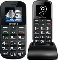 "artfone CS188 Black" - 4G mobilusis telefonas senjorams be sutarties, didelis mygtukinis mobilusis telefonas su įkrovimo stotele, pensininkų mobilusis telefonas su dideliais mygtukais, 1800 mAh baterija, mobilusis telefonas senjorams, SOS