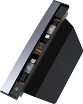"Baseus" USB šakotuvas 45 W, skirtas "Tesla Model Y" ir "Model 3 2021 2022 2023", "4-in-1" kelių prievadų automobilinis USB įkroviklis, išplečiama prijungimo stotelė su greitojo įkrovimo kabeliu, "Tesla" USB C šakotuvas, skirtas automobilio interjero akse