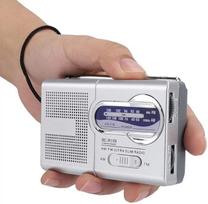 "Bewinner" AM/FM daugiafunkcinis kišeninis radijo imtuvas su ištraukiama antena, HD garso dviejų dažnių radijo imtuvas su teleskopine antena, 9 x 5,7 x 2,2 cm, baltos spalvos