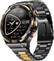 "Blackview" vyriškas išmanusis laikrodis, 14K aukso inkrustacija, GPS, kompasas, "Bluetooth" skambučiai, dirbtinis intelektas, ChatGPT, sporto laikrodis, 100+ sporto režimų, pulsas, miegas, žingsniai, kalorijos, kilometrai, fitneso laikrodis "Android iOS"