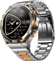 "Blackview" vyrų išmanusis laikrodis, 14K aukso inkrustacija, GPS, kompasas, "Bluetooth" skambučiai, AI, ChatGPT, sporto laikrodis, 100+ sporto režimų, pulsas miegas žingsniai kalorijos kilometrai, fitneso laikrodis "Android iOS", flagmanas